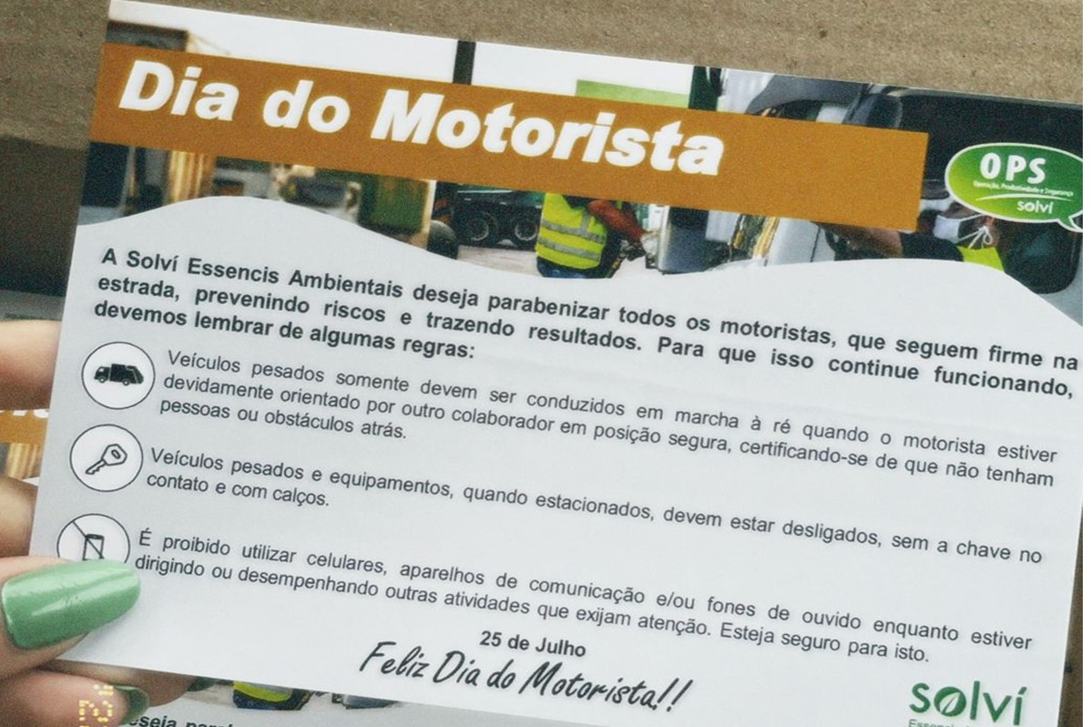 UVS Solví Essencis Caieiras l Dia do Motorista