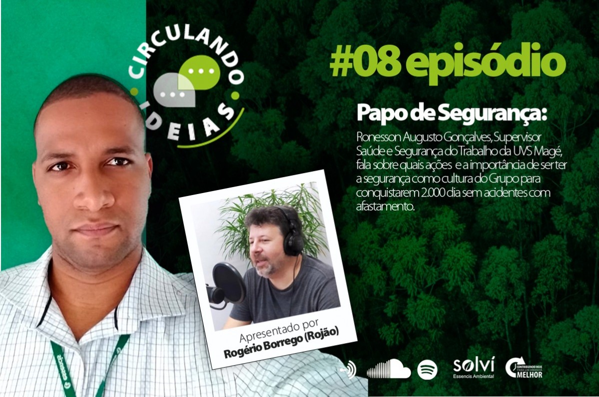 Podcast Circulando Ideias | Episódio #08: 2 mil dias sem acidentes com afastamento na UVS Essencis Magé Podcast Circulando Ideias | Episódio #08: 2 mil dias sem acidentes com afastamento na UVS Essencis Magé