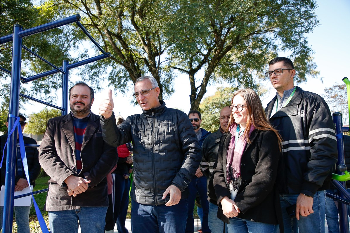 UVS CRVR | Unidade de Santa Maria doa academia ao ar livre para comunidade UVS CRVR | Unidade de Santa Maria doa academia ao ar livre para comunidade